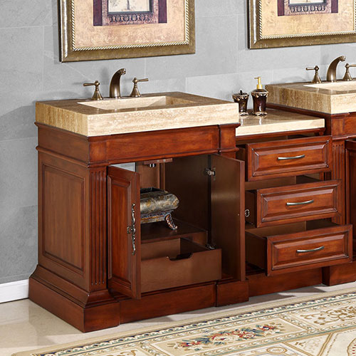 83Inch Crown Vanity Large Bathroom Vanity Large Double Vanity